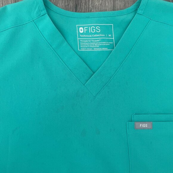Figs (Surgical Green, Medium, Men, 3-Pocket Top) - Picture 2 of 4